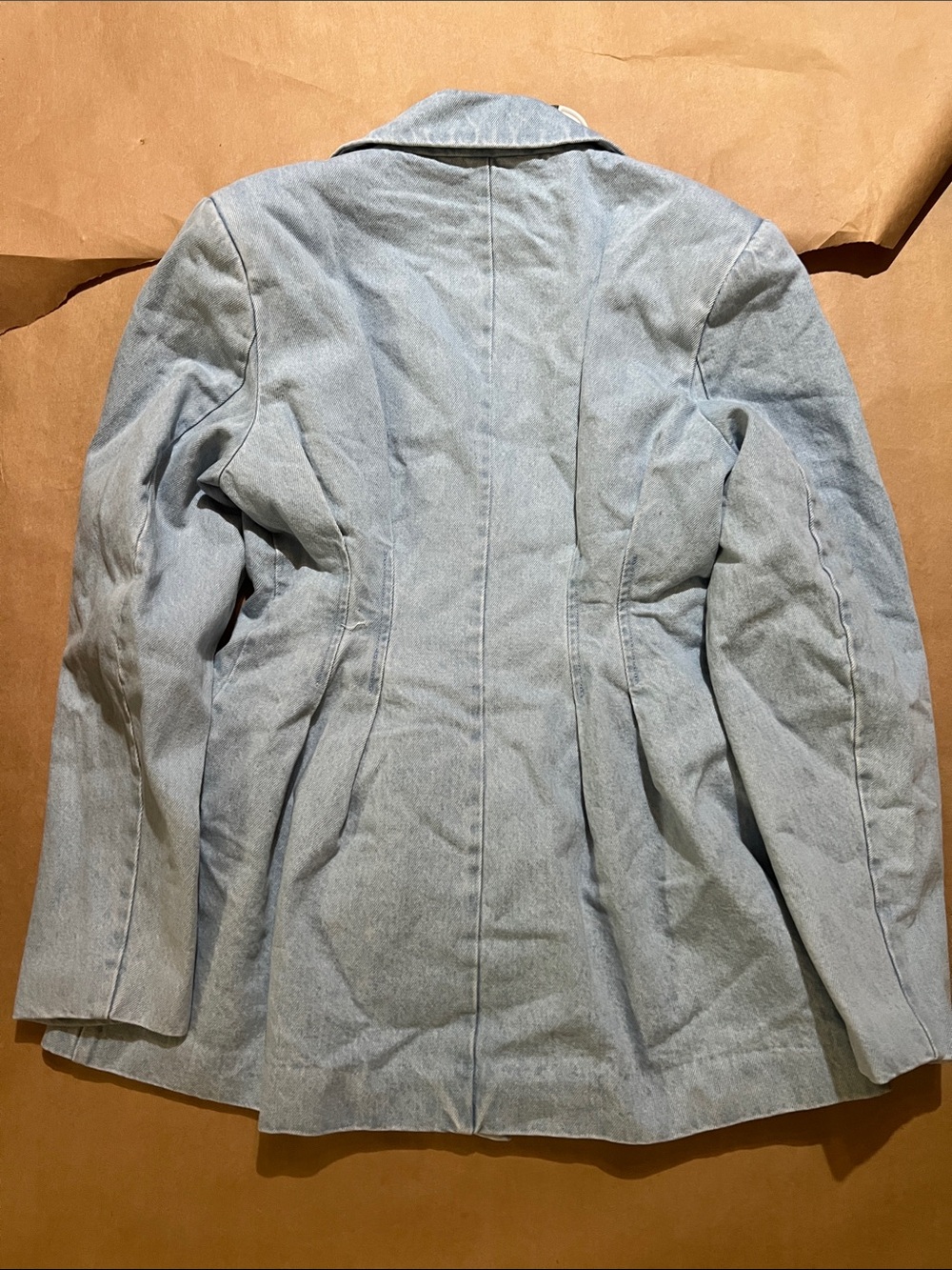 KBB by Kahlana Light Blue Double-Breasted Tailored Blazer Jacket size M - Picture 5 of 5